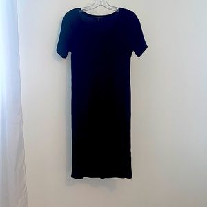 Navy blue midi dress